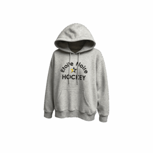 Sweat Adulte Gris à capuche - Etoile Noire Strasbourg