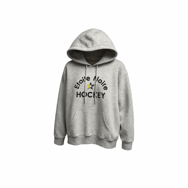 Sweat Adulte Gris à capuche - Etoile Noire Strasbourg